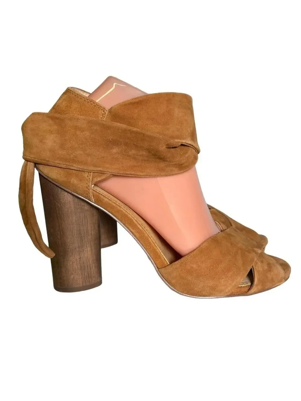Splendid Johnson Suede Ankle Tie Block Heels | 9.5